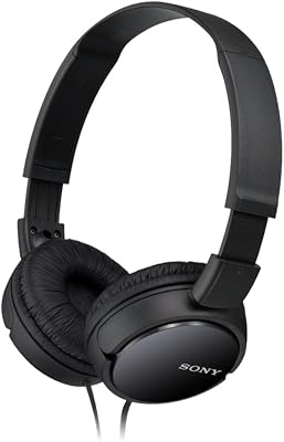 Sony MDR-ZX110 Opvouwbare Koptelefoon, met Uitstekend Geluid met 30 mm Driver, Zwart