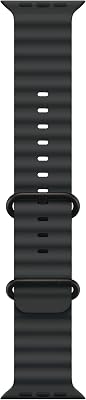 Apple Watch Band - Ocean Band - 49 mm - Zwart - One Size