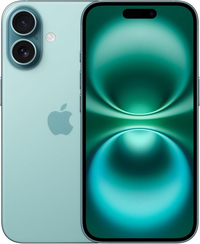 Apple iPhone 16 (256 GB) Blauwgroen - tweedehands - als nieuw — outlet/retourdeal