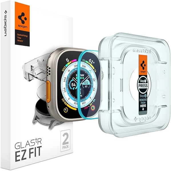 Spigen EZ Fit Screenprotector [2 Stuks] voor Apple Watch Ultra 3 49mm - tweedehands - als nieuw — outlet/retourdeal