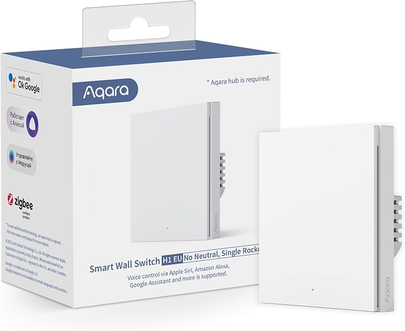 Aqara Zigbee 3.0 Slimme Wand Schakelaar H1 - outlet/retourdeal