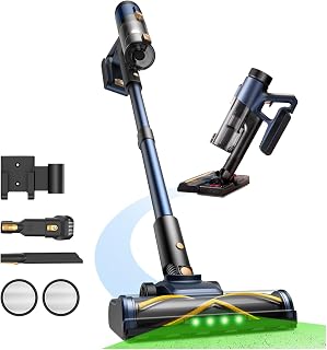 Draadloze stofzuiger zonder kabel 48Kpa, 50 min, groen lampje aan de voorkant, 2,2 kg ErgoLite™ voor gewrichten, H11-filter voor allergieën, opladen aan de muur, 2-in-1