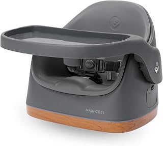Maxi-Cosi Jay 2-in-1 Zitverhoger Eetstoel Baby, 6 maanden - 3 jaar, 9-15 kg, Verhoger Eetkamerstoel Peuter, Verstelbaar Eetblad, Onderhoudsvriendelijk, Compact Design, Ruim, Elegance Graphite