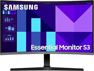 Samsung PC-monitor S39GD 27 inch, kantelbaar, gebogen 1800 R, FHD (1920 x 1080), 100 Hz, VA-paneel, 4 ms (GTG), 250 CD/m², contrast 4000:1, Eco Saving Plus, Eye Saver modus en anti-flikkering
