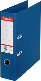 Esselte No.1 Ordner, 500 A4 vellen (80 grams), 100% Gerecycled Karton, Rugbreedte Van 75 Millimeter, 10 Stuks, Diverse Kleuren, 627571