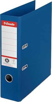 Esselte No.1 Ordner, 500 A4 vellen (80 grams), 100% Gerecycled Karton, Rugbreedte Van 75 Millimeter, 10 Stuks, Diverse Kleuren, 627571