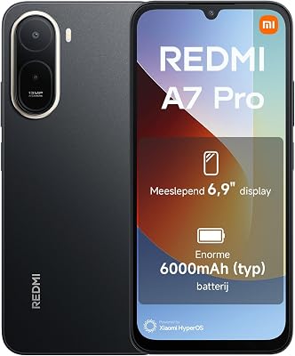 XIAOMI REDMI A7 Pro Smartphone 4+128GB Zwart 6.9 Display - outlet/retourdeal
