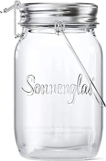 SONNENGLAS Classic 1000ml | De Originele Prijswinnende Solar Lamp | voor Binnen en Buiten | Met USB Opladen l Glas & Roestvrij Staal | Versier op Unieke Manier de Binnenkant | Fair Trade | Zuid-Afrika