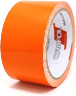 10 Meter sierstrips Auto Motorfiets Boot Model exterieur maken kleur selectie - Finest Folia Decoratieve Strips Side Zelfklevende Waterdichte (50mm breedte, Pasteloranje glans)