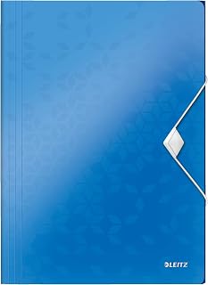 Leitz 45990036 hoekmap wow, A4, PP, blauw metallic, 1 stuk