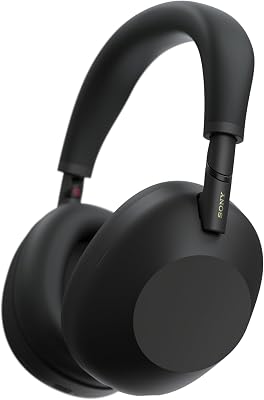 SONY WH-1000XM6 Vlaggenschip Noise Cancelling Over-Ear Draadloze Bluetooth Hoofdtelefoon, Handtekening Hi-Res Geluid, Comfort, Opvouwbaar Ontwerp, Duurzame Etui, 30 HR Batterij, iOS & Android - Zwart
