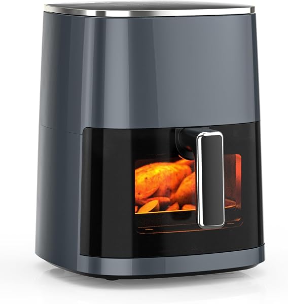 DUMOS Airfryer 6QT Airfryer Oven met venster Square Airfryer Oven - tweedehands - als nieuw — outlet/retourdeal