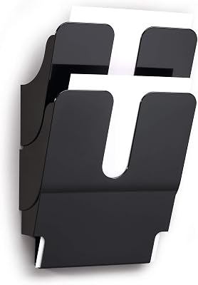 Durable 170900808060 Folderhouder FlexiPlus 2 A4, 1 set, zwart, met een lange levensduur.