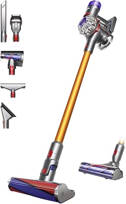 Dyson V8 Absolute draadloze steelstofzuiger (Zilver/Geel)