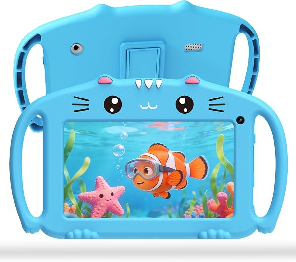 Ascrecem Kinder Tablet 7 Inch Kids Tablet Android met WiFi Quad Core - tweedehands - als nieuw — outlet/retourdeal