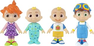 CoComelon CMW0169 Familie 4-delige set figuren, officiële beweegbare figuren, speelgoed vanaf 3 jaar