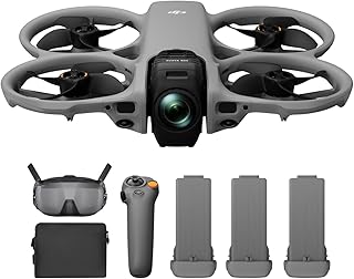 DJI Avata 360 Motion Fly More Combo, 8K 360°-cameradrone | 1-inch-equivalent 360°-beeldvorming, 8K/60fps HDR, Goggles N3, RC Motion 3, Easy ACRO, 3 batterijen, Propellerbescherming