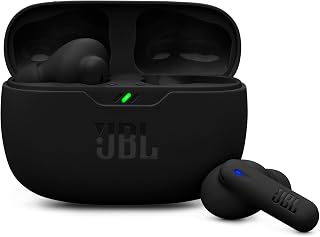 JBL Wave Beam 2, True Wireless Noise Cancelling Bluetooth Earbuds met 40 uur afspeeltijd, JBL Pure Bass Sound, Smart Ambient Technologie en Multi-Point Verbinding, in Zwart | Bluetooth 5.3, 40h Speeltijd, JBL Pure Bass Sound, Smart Ambient, Connexion Multipoint