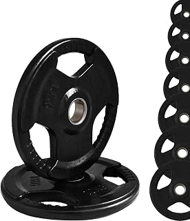 Olympische gietijzeren schijven, gat, Ø 50 mm, voor sportschool en thuisgymnastiek, 1,25 tot 25 kg, voor stuur en halters