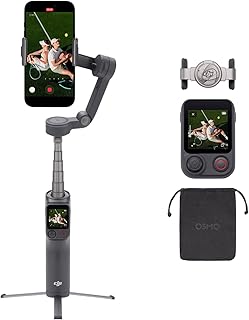 Osmo Mobile 8P gimbalstabilisator voor iPhone en Android, afstandsbediening, native tracking, ingebouwde verlengstang en statief, 10u batterijduur, robuuste 3-assige stabilisatie, 360° panrotatie