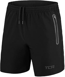 TCA Elite trainingsbroek heren - Korte sportbroek heren - Joggingbroek kort voor gym of fitness - Hardloopbroek heren -Sport shorts met ritszakken