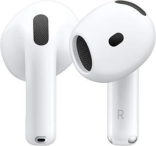 Apple AirPods 4 draadloze oortjes, Bluetooth-koptelefoon, actieve ruisonderdrukking, adaptieve audio, transparantiemodus, persoonlijke ruimtelijke audio, USB C-oplaadcase, draadloos opladen, H2 chip