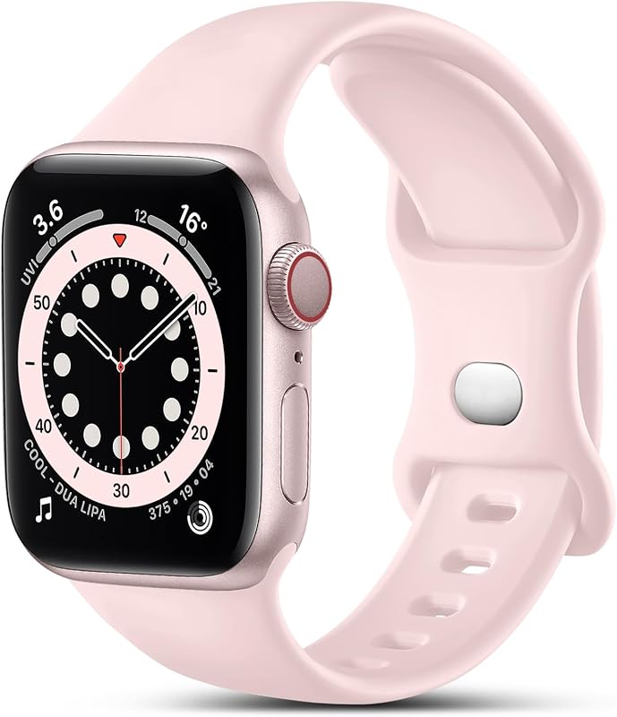 CeMiKa compatibel met Apple Watch-bandje 45 mm / 44 mm / 42 mm / 49 mm, zacht siliconen sportbandje, vervangende bandjes voor iWatch, bandje voor serie 9 / 8 / 7 / 6 / 5 / 4 / 3 / 2 / 1 / SE, 42 mm /