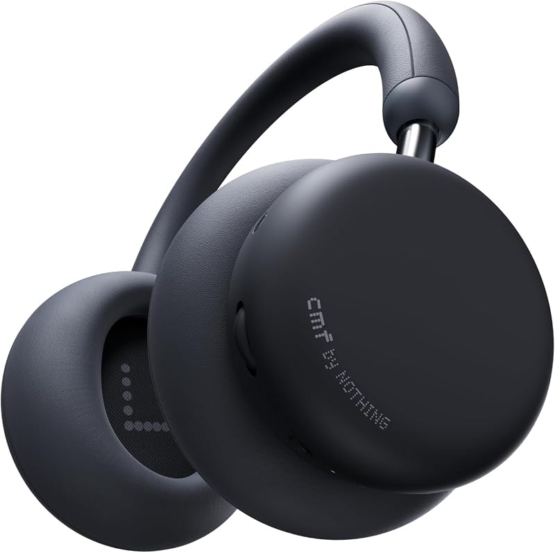 CMF Headphone Pro - Draadloze Over-Ear Bluetooth Koptelefoon – Tot 100u Batterij, Hi-Res met LDAC, Ruimtelijk Geluid, met Actieve Ruisonderdrukking – Donkergrijs