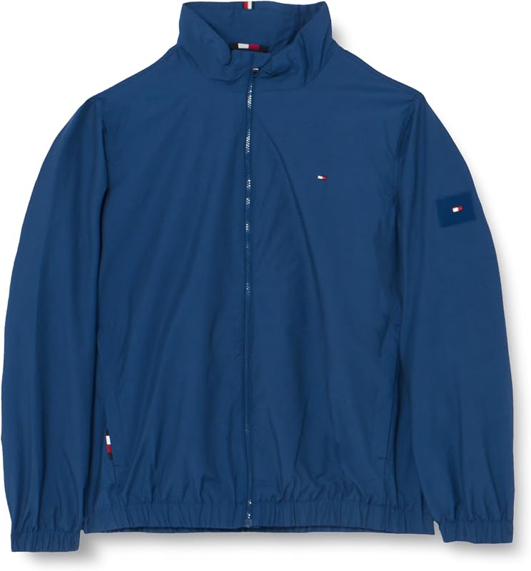 Tommy Hilfiger Heren CL STAND KRAAG BLOUSON Anker Blauw L - outlet/retourdeal