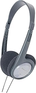 Panasonic RP-HT090E-H Beugelhoofdtelefoon (hoofdtelefoon met lange kabel; tv-hoofdtelefoon; 3,5 mm jackstekker) grijs