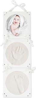 Bieco Baby Afdrukmallen Set Fotolijst | 3D Gipsafdruk Baby Hand en Voet Handafdruk Gips Set Hand Voet Afdrukmallenset Gipsafdruk Afdrukmallen Gips Voetafdruk