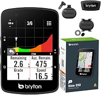 Bryton Rider 650T GPS fietscomputer met dual sensor kit en HRM - outlet/retourdeal