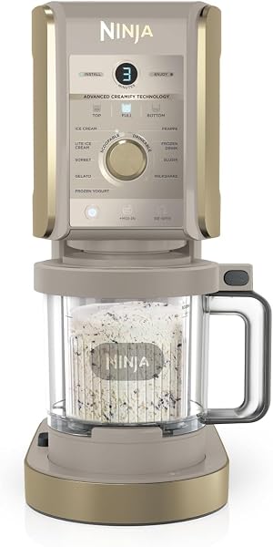 Ninja CREAMi NC501UKSTGD Deluxe IJsmachine en Frozen Dessertmaker met - tweedehands - zeer goed — outlet/retourdeal