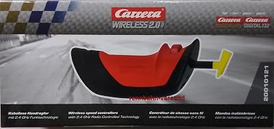 Carrera 20010121 Controller voor digitaal 132/124, Wireless 2.0, draadloze race-ervaring met nauwkeurige bediening, eenvoudige installatie en compatibiliteit, ergonomisch design