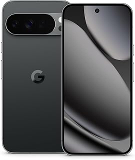 Google Pixel 10 Pro XL Android Smartphone zonder SIM-Lock, met Gemini, drievoudige achtercamera, meer dan 24 uur batterijduur en 6,8 inch groot Super Actua-display, obsidiaan, 256 GB