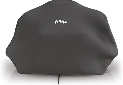 Ninja Woodfire Elektrische BBQ Grillhoes, Officieel Ninja-accessoire, Compatibel met Woodfire Outdoor Grill (OG701/751) Waterbestendig, Niet-vervagend Zwart, XSKCOVEREUUK