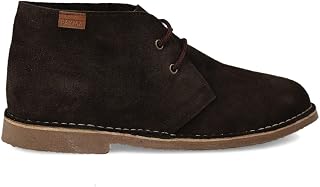Leren Desert Safari Boot Laarzen voor Heren en Dames. Gemaakt in Spanje. Chukka Schoen in Splitlederen Sport. Vetersluiting. Rubberen Zool