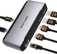 WAVLINK USB-C docking station met twee HDMI-4 monitorpoorten - outlet/retourdeal