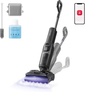 roborock F25 Ultra nat- en droogstofzuiger met stoomfunctie, draadloze alles-in-één stofzuiger en dweil met stoom tot 180°C, warm water tot 86°C, zelfreiniging op 90°C, plat ontwerp van 180°