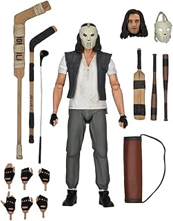 Teenage Mutant Ninja Turtles Ultimate Casey Jones 7 inch schaal grijs/wit, bedrukt, 100% kunststof, van NECA, in geschenkverpakking.