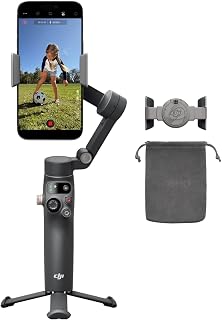 DJI Osmo Mobile 8 Standard Combo, gimbalstabilisator voor telefoon, AI native tracking, 360° panrotatie, ingebouwde verlengstang en statief, 10 uur batterijduur, verlengstang