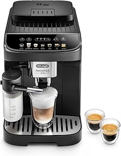 De'Longhi Magnifica Evo ECAM292.81.B, Volautomatisch Espressomachine met LatteCrema Technology Melkreservoir, met 7 One-Touch Recepten, Soft-Touch Bedieningspaneel, Instelbare Koffiesterkte, Zwart