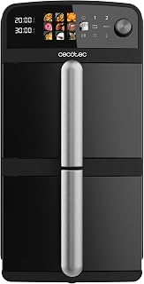 Cecotec Cecofry DuoLevel 10000 Luchtfriteuse, 10 l, met stapelbakken, 2400 W, 5 l containers, touch-bediening, 6 vooraf geconfigureerde programma's voor snel en gezond koken