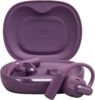 JBL Sense Pro True Wireless open-ear hoofdtelefoon, tot 38 uur totale afspeeltijd, 4 beamforming microfoons, IP54 water- en stofbestendig, JBL OpenSound technologie, Spatial Sound, Paars
