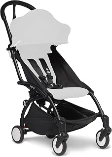 BABYZEN YOYO2 kinderwagenframe, zwart - textielset niet inbegrepen - geleverd: 5-punts harnas, meerdere standen verstelbare rugleuning, capuchonverlengingen, schouderriem en beschermende opbergtas