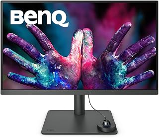 BenQ Creative Pro PD2705U 27” 4K Monitor voor Ontwerpers, IPS, AQCOLOR, 99% sRGB, 99% Rec. 709, Delta E ≤ 3, Fabriekskalibratie, Uniformiteit, 65W USB-C, HDMI, DP, KVM, Compatibel met MacBook