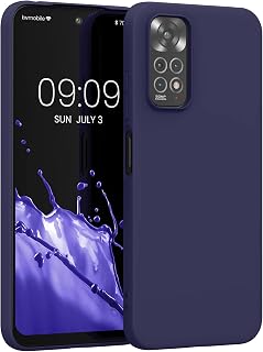 kwmobile telefoonhoesje compatibel met Xiaomi Redmi Note 11 / Note 11S hoesje - Zachte case voor smartphone - Back cover in deep ocean