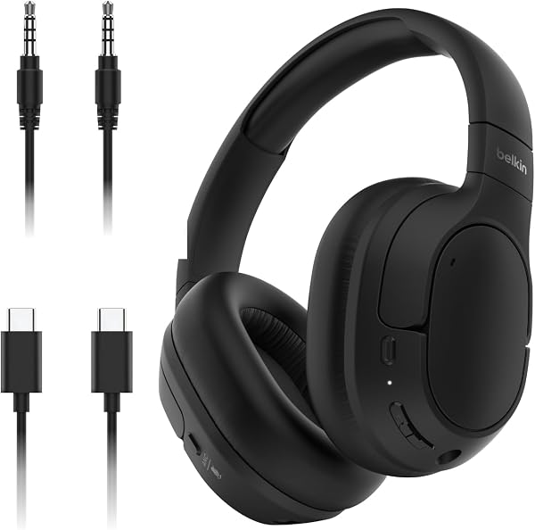 Belkin SoundForm Isolate draadloze koptelefoon met hybride actieve - tweedehands - zeer goed — outlet/retourdeal