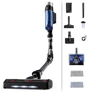 Rowenta X-Force Flex 9.60 RH20C2 draadloze stofzuiger, Aqua model, sterke constante zuigkracht, duurzame batterij, flexibele buis, automatische aanpassing van het zuigvermogen per vloertype