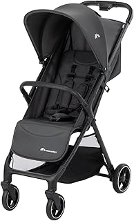 Bebeconfort Azur, Compacte Kinderwagen, 0-3 jaar (15 kg), Lichtgewicht Kinderwagen, Automatisch Inklappen met één Hand, Naadloos Verstelbaar Naar Vlakke Ligstand, Grote Mand, Mineral Graphite